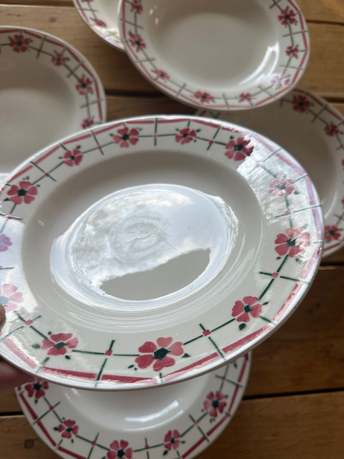 Flowered deep plates