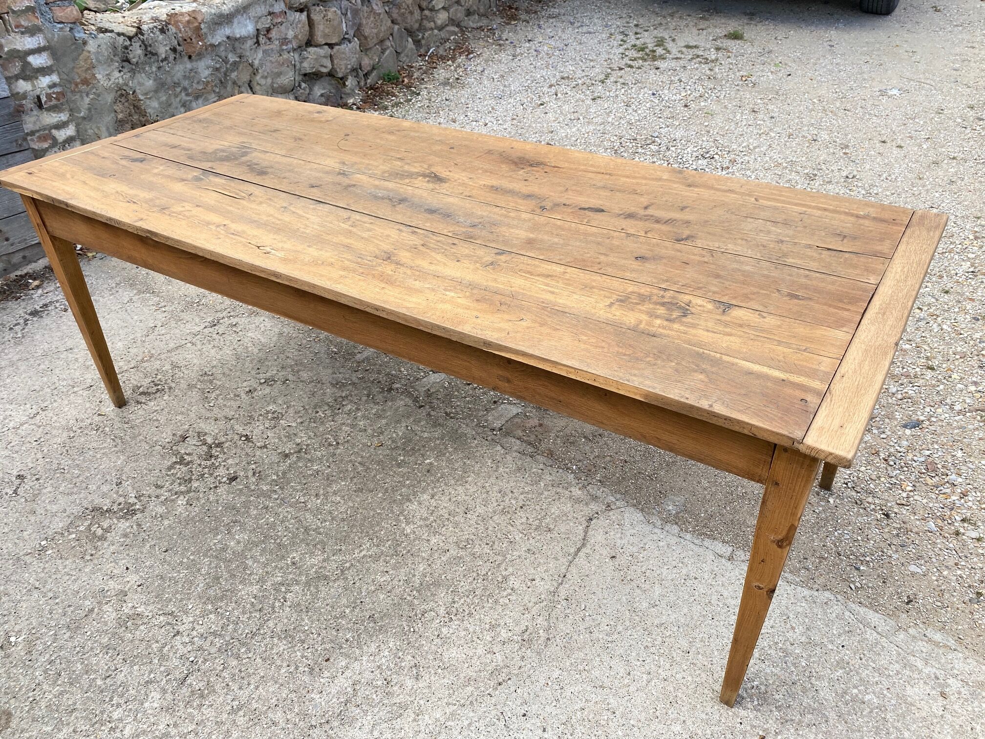 Solid oak farmhouse table 1900