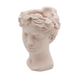 Woman's head pot cover "Athena" pale pink