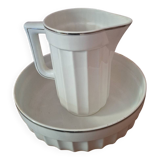 Pitcher and basin, ceramic toiletries
