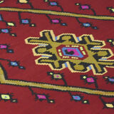 Anatolian handmade kilim rug 285 cm x 218 cm