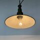 Industrial Petrol Enamel Military Pendant Lamp with Cast Aluminium Top