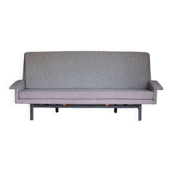 Canapé tissus convertible de Jean René Caillette édition Steiner 1961