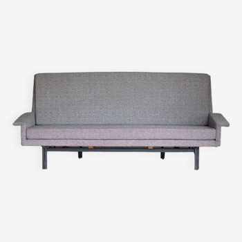 Convertible fabric sofa by Jean René Caillette edition Steiner 1961