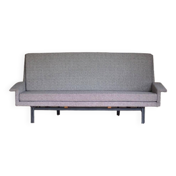 Convertible fabric sofa by Jean René Caillette, Steiner edition 1961.