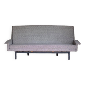 Convertible fabric sofa by Jean René Caillette edition Steiner 1961