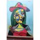 Vintage Cubist Female Portrait