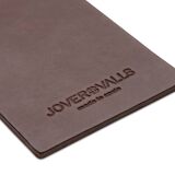 Contemporary Kitchen Counter Stool Old Silver Steel & Dark Brown Leather