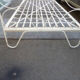 Iron bed and his bedside