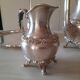 Silver metal coffee service