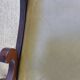English desk and lyre chair, leather, extensions.