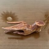 Empty wooden fig hand pocket decoration hand 1970