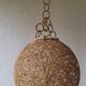 70's sisal pendant light