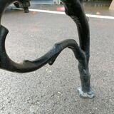 Garden bench old cast iron feet