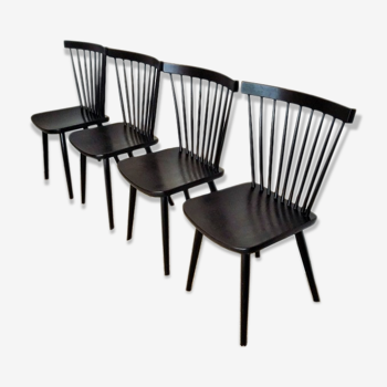 Suite de 4 chaises à barreaux Stol Kamnik