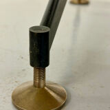 Vintage Italian design desk from the 1960s in wood and metal.