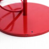 Red metal desk lamp