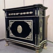 Meuble style Napoléon III "Boulle" en bois laqué