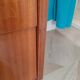 Vintage chest of drawers 3 drawers - varnished teak - Scandinavian style - retro patterns - 60s