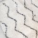 Moroccan Berber carpet Marmoucha with black zigzags 1.48x1.10m