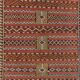 Vintage Moroccan Vegan Silk/Wool Berber Kilim 200x106 cm Kelim Rug