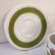 5 cups and ceramic saucers