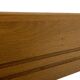 Vintage oak wall rack book shelf 1970s wood minimalist design