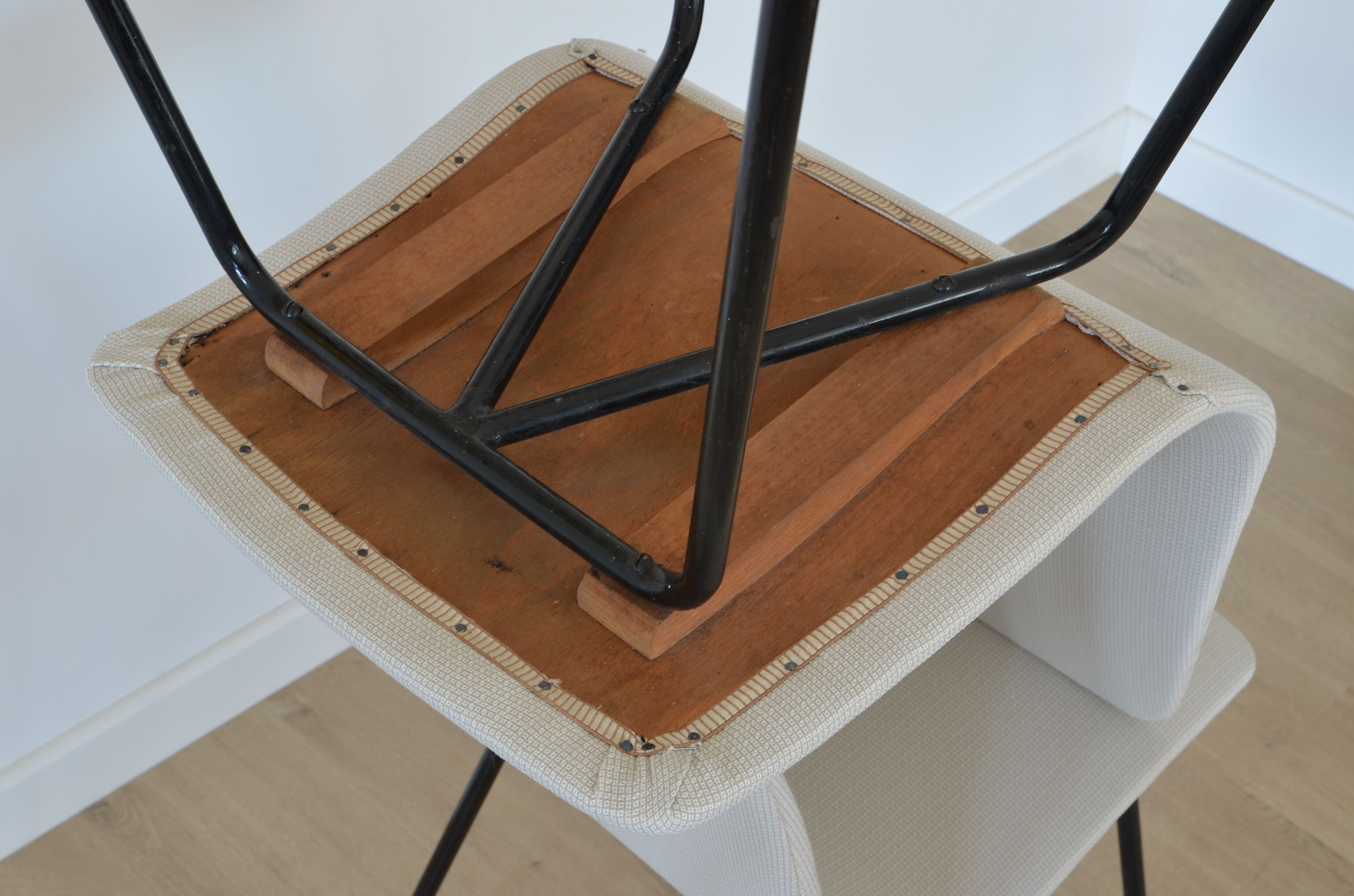 Pair of chairs "papyrus" of Pierre Guariche Steiner 1950