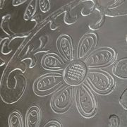 Large Finnish glass plate from the mid-century by Humppila.