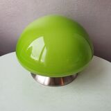 Green mushroom bedside lamp with touch control