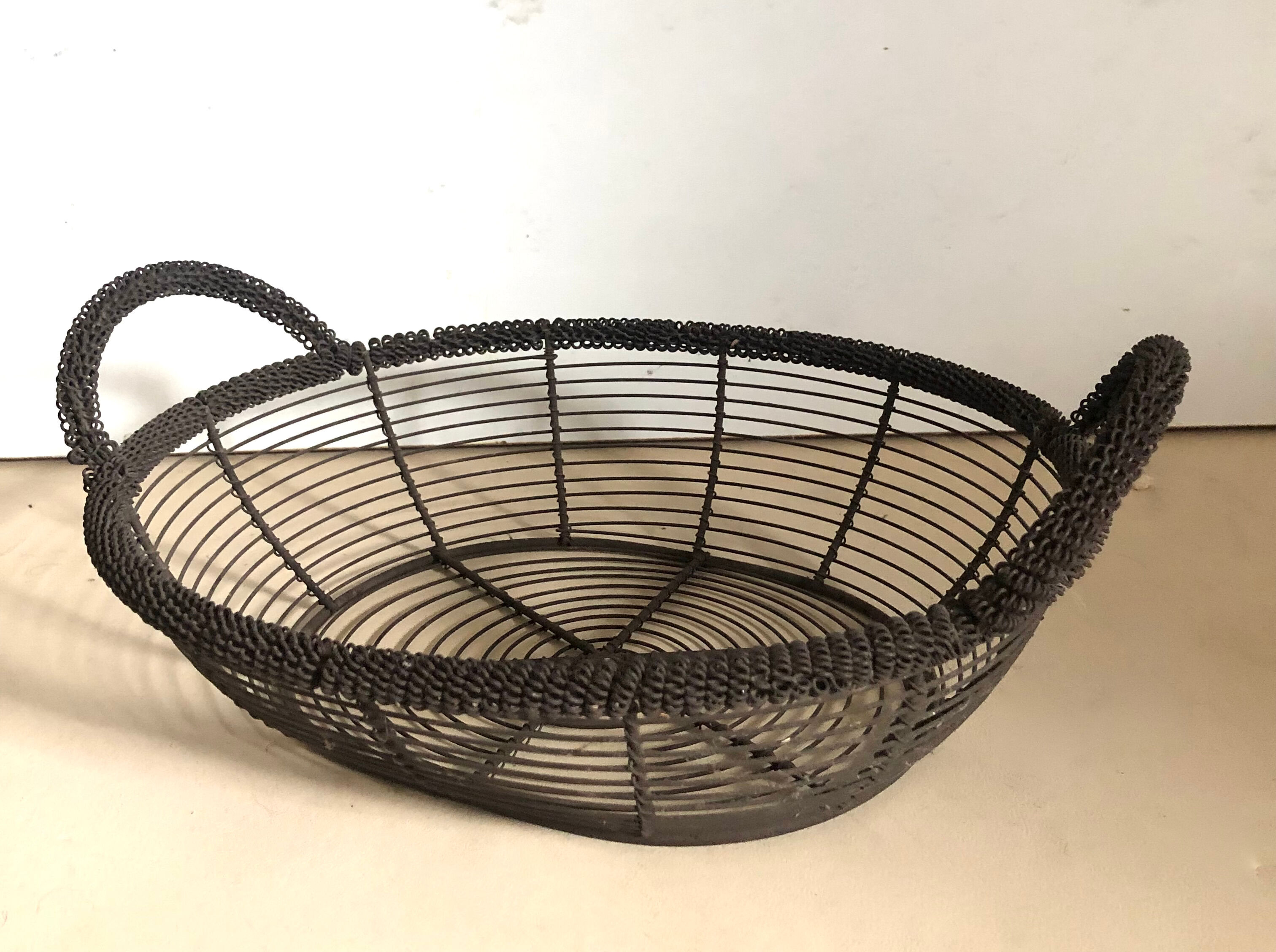 Metal basket basket