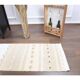 Vintage Turkish Oushak Handmade Wool Cotton White Kilim Runner Rug 58x236