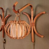 Pair Rotin Murale wall light