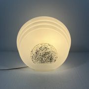 Lampe de table en verre, années 1970