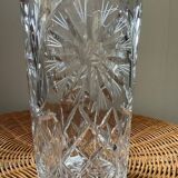 Vintage Marguerite vase in chiseled crystal