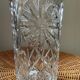 Vintage Marguerite vase in chiseled crystal