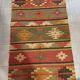 Kilim cotton and burlap carpet - 90cm x 160cm