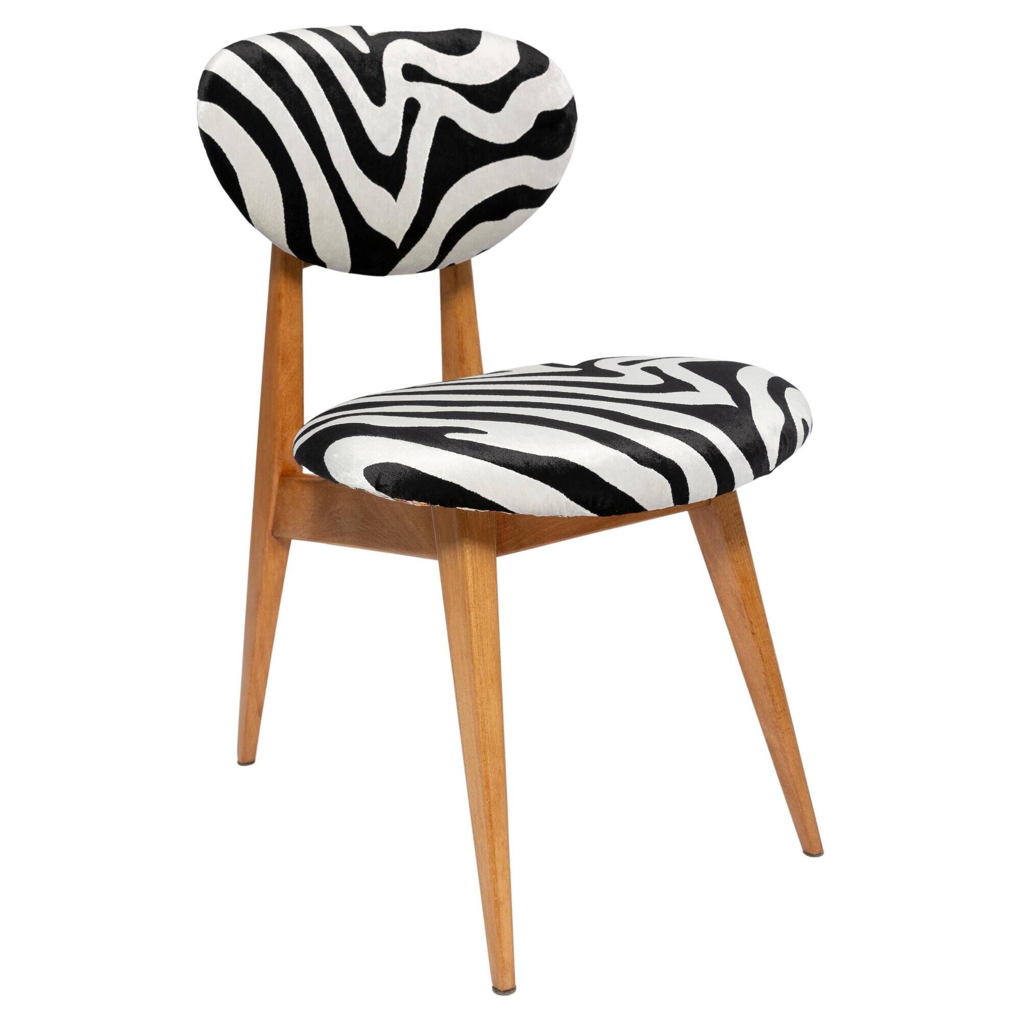 Mid-century zebra chair type 200/128 by Juliusz Kedziorek, Europe, 1960s