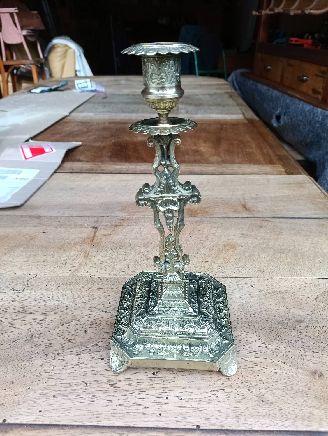 Bougeoir second Empire en bronze