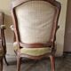 Pair of Louis XV style cabriolet armchairs in molded wood - 19th century