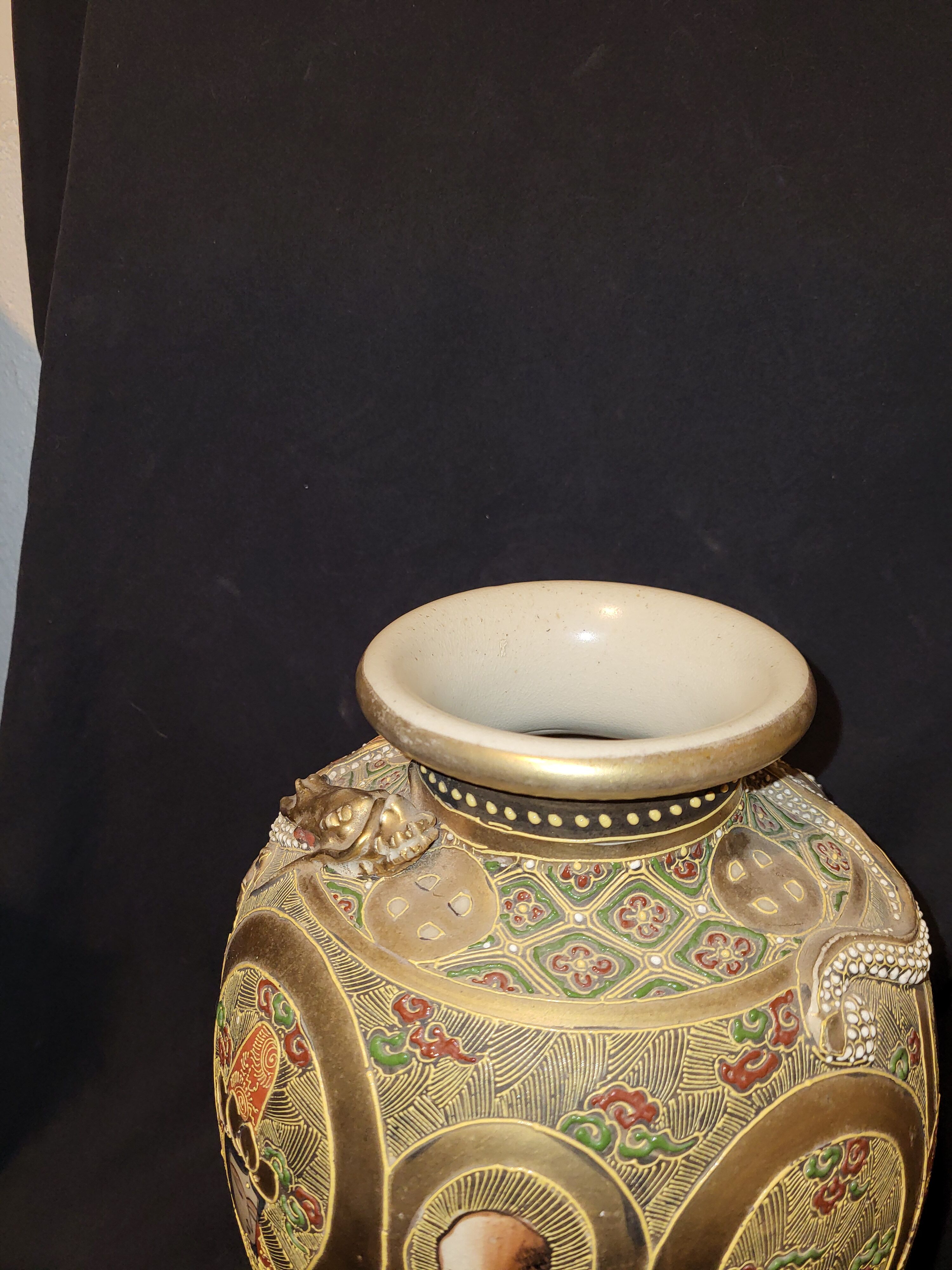 Paire de vases satsuma Japon circuit 1930