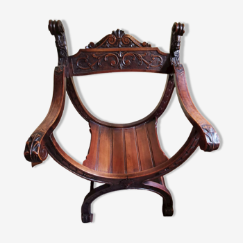 Old curule armchair