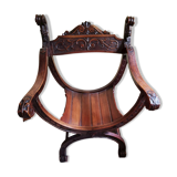 Old curule armchair