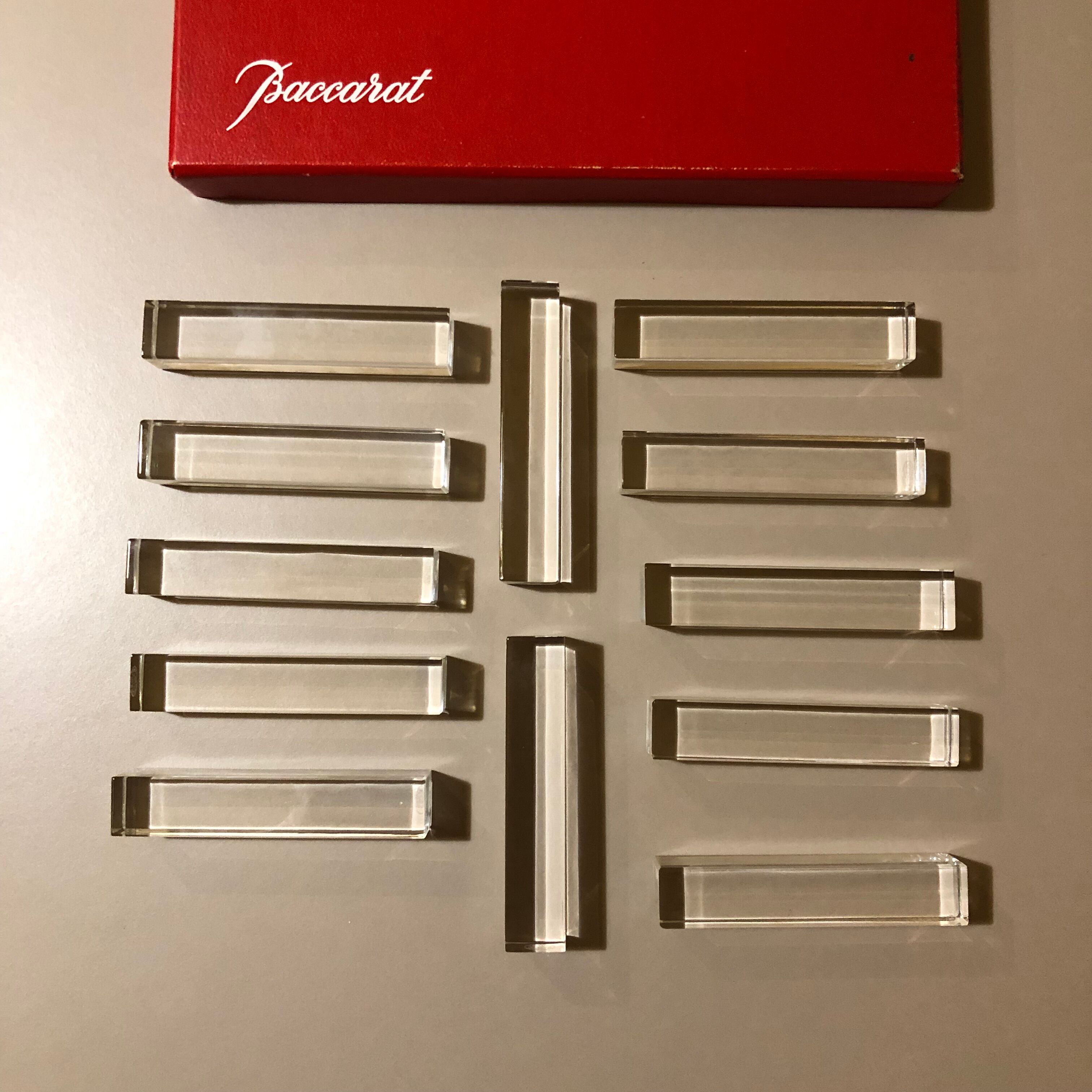 12 baccarat knife holders