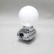 Chrome wall light Allibert from the 1980s