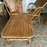 Fauteuils dit "corbusier" et sa table basse