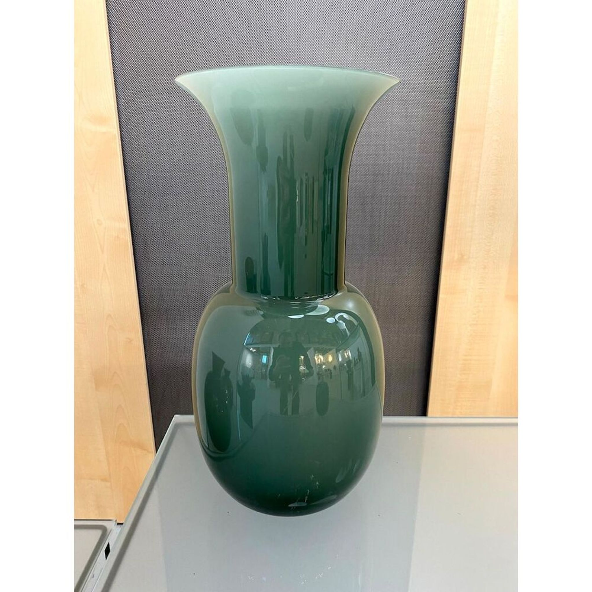 Contemporary vase murano glass multicolored