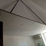 Old Art Deco mirror metal pompoms 45x75cm