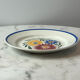 Flat plate with hand-painted floral decoration