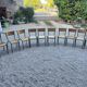 Set of 10 Mullca chairs